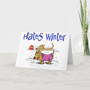 Cartes Pour Fêtes Annuelles Humour de chien drôle Noël