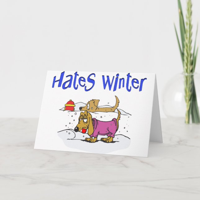 Cartes Pour Fêtes Annuelles Humour de chien drôle Noël (Devant)