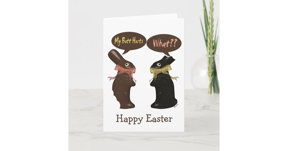 Cartes Pour Fetes Annuelles Humour De Lapin De Paques Zazzle Fr