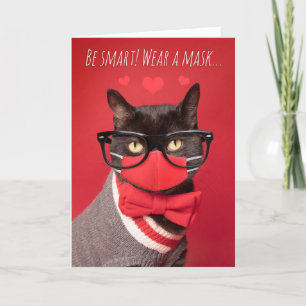 Cartes Pour Fêtes Annuelles Humour de masques de masques Nerd Heureuses Sainte