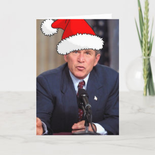 Cartes Pour Fêtes Annuelles Humour de Noël de George W. Bush