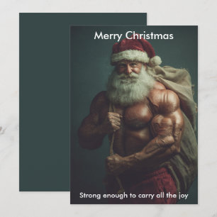Cartes Pour Fêtes Annuelles Humour de Noël Père Noël Salutation de vacances
