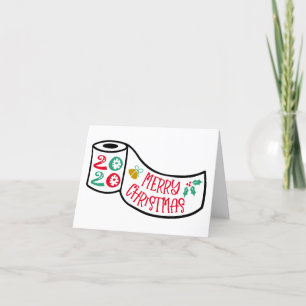 Cartes Pour Fêtes Annuelles Humour de Noël rouleau de papier toilette 2020