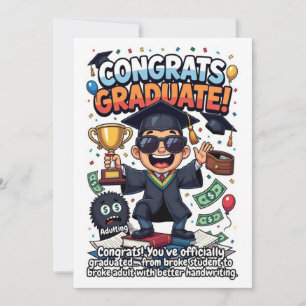 Cartes Pour Fêtes Annuelles Humour de Remise de Diplômes Joueuse 