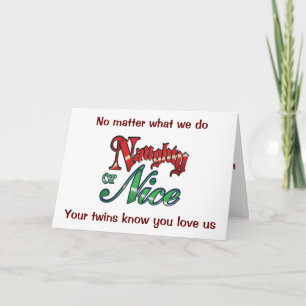 Cartes Pour Fêtes Annuelles Humour DOUCE/JOLIE AUX PARENTS À NOËL