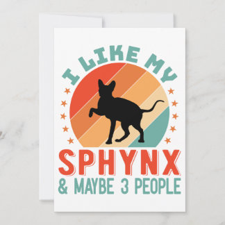 Cartes Pour Fêtes Annuelles Humour du propriétaire canadien de chats en sphynx
