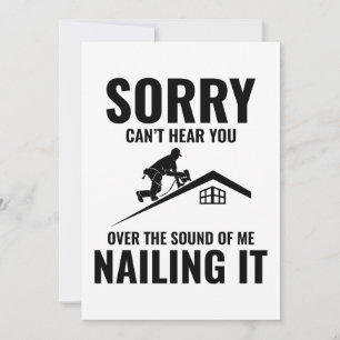 Cartes Pour Fêtes Annuelles Humour du toit - Nailing It Roofing