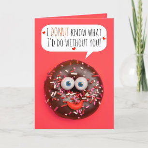 Cartes Pour Fêtes Annuelles Humour Heureuse Sainte-Valentin Donut