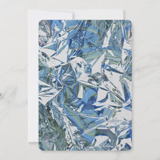 Cartes Pour Fêtes Annuelles Hydrangea bleu marbré et Muscari métallisé