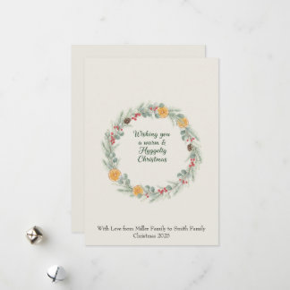 Cartes Pour Fêtes Annuelles Hygge Christmas Wreath Card — Holiday Greetings