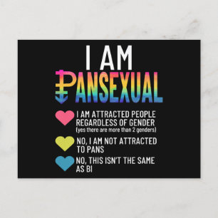 Cartes Pour Fêtes Annuelles I Am Pansexual - LGBTQIA Pride Coeurs Arc En Ciel