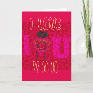 Cartes Pour Fêtes Annuelles I Heart You Nakupenda Sana Heureuse Sainte-Valenti