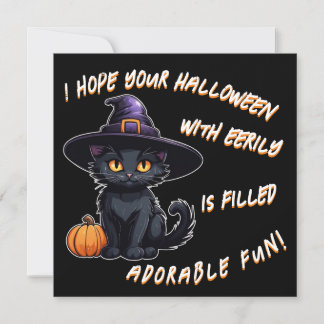 Cartes Pour Fêtes Annuelles I hope your Halloween..... Tarjeta festiva plana