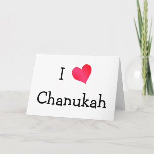 Cartes Pour Fêtes Annuelles I Love Chanukah