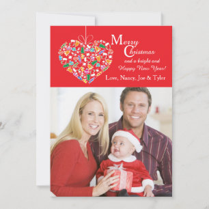 Cartes Pour Fêtes Annuelles I Love Christmas Photo Card