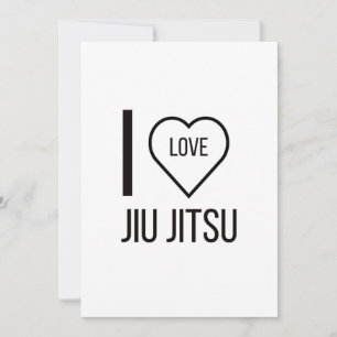 CARTES POUR FÊTES ANNUELLES I LOVE JIU JITSU