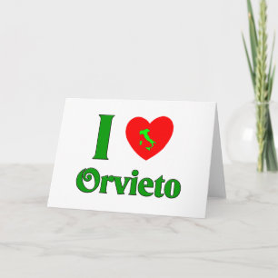 Cartes Pour Fêtes Annuelles I Love Orvieto Italie