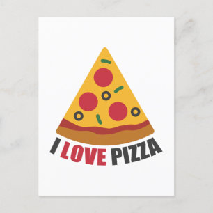 CARTES POUR FÊTES ANNUELLES I LOVE PIZZA