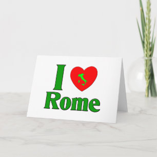 Cartes Pour Fêtes Annuelles I Love Rome Italy