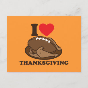 Cartes Pour Fêtes Annuelles I love Thanksgiving