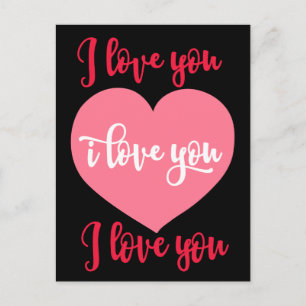 Cartes Pour Fêtes Annuelles I Love You Big Heart for Valentine's Day