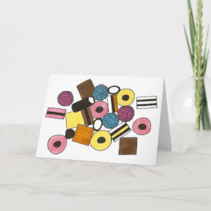 Cartes Pour Fêtes Annuelles I Love You Licorice Allsports Candy Valentine's Da