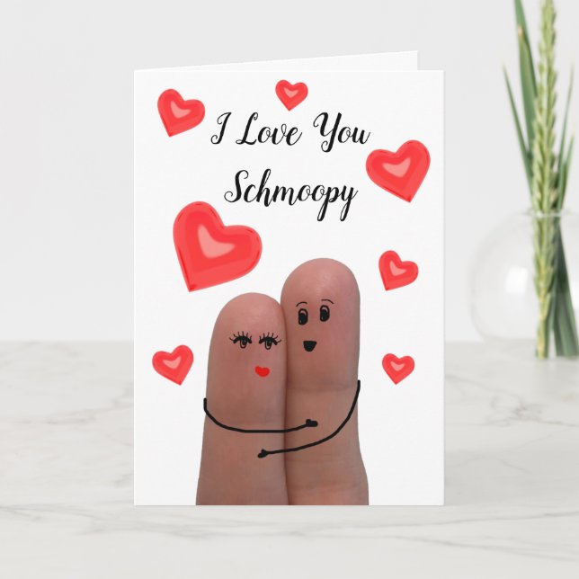 Cartes Pour Fêtes Annuelles I Love You Schmoopy Valentine's Day Card (Devant)