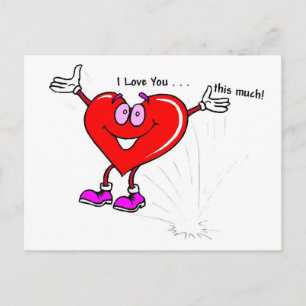 Cartes Pour Fêtes Annuelles I Love You - Valentine Postcard