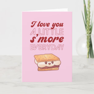 Cartes Pour Fêtes Annuelles I Love You'more mignon Pun Funny Valentine's Day