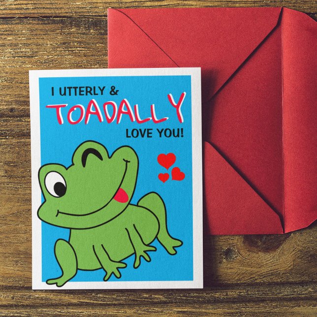 Cartes Pour Fêtes Annuelles 'I Utterly & Toadal' Love (Créateur téléchargé)