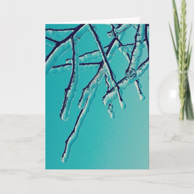 Cartes Pour Fêtes Annuelles icicle branches (Devant)