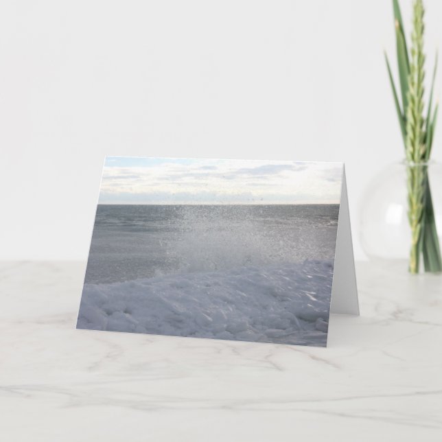 Cartes Pour Fêtes Annuelles Icy Shore (Devant)