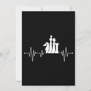 Cartes Pour Fêtes Annuelles Idée cadeau du joueur d'échecs pièces d'échecs bat