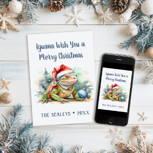 Cartes Pour Fêtes Annuelles Iguana vous souhaite un joyeux Noël
