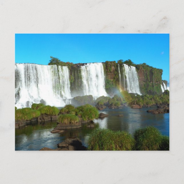 Cartes Pour Fêtes Annuelles Iguazu tombe au Brésil (Devant)