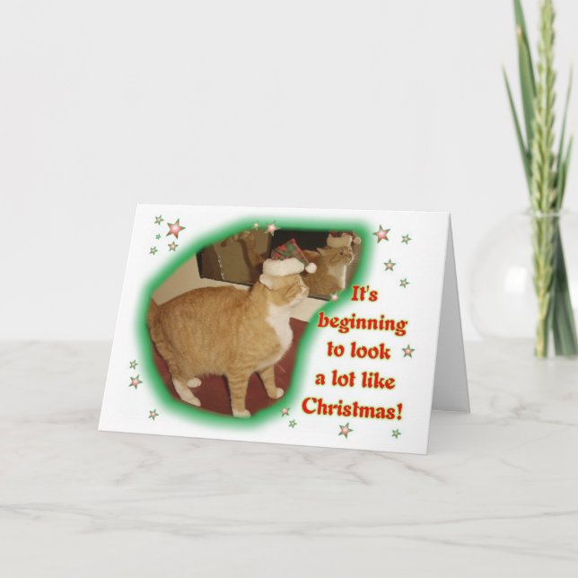 Cartes Pour Fêtes Annuelles Il commence à sembler beaucoup comme Noël (Devant)