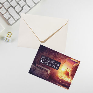 Cartes Pour Fêtes Annuelles Il Est Ressuscité Trois Croix Tombeau Vide Imprima