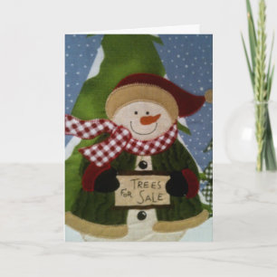 CARTES POUR FÊTES ANNUELLES IL FAIT CHAUD À L'INTÉRIEUR PRÈS DE L'ARBRE