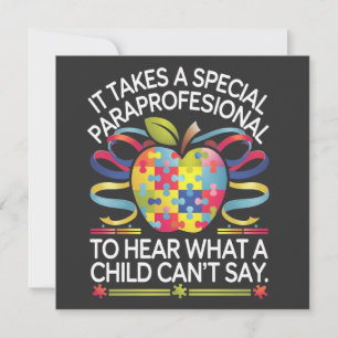 Cartes Pour Fêtes Annuelles Il faut un autisme paraprofessionnel spécial