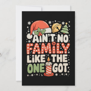 Cartes Pour Fêtes Annuelles Il n'y a pas de famille comme celle que j'ai reçue