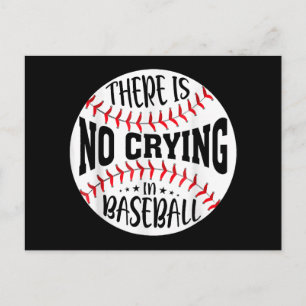 Cartes Pour Fêtes Annuelles Il n'y a pas de larmes au baseball