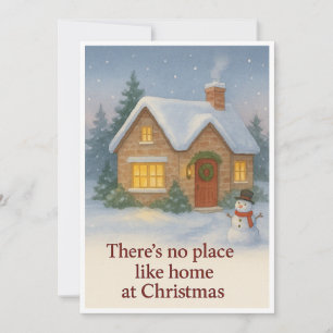 Cartes Pour Fêtes Annuelles Il n'y a pas d'endroit comme chez soi à Noël