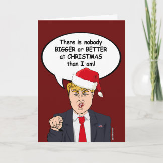 Cartes Pour Fêtes Annuelles Il n'y a personne de mieux à Noël que Trump