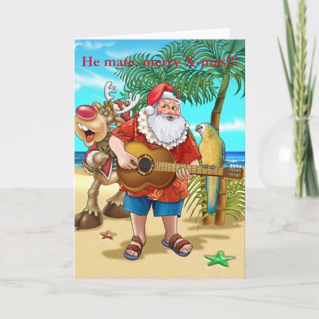 Cartes Pour Fêtes Annuelles Il s'est marié, joyeux Noël (Devant)