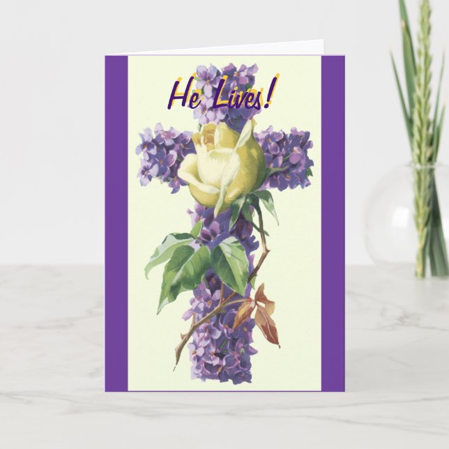 Cartes Pour Fêtes Annuelles Il Vit ! (Devant)