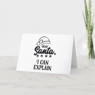 CARTES POUR FÊTES ANNUELLES "IL VOIT "NOUS" QUAND NOUS NE SOMMES PAS EN TRAIN