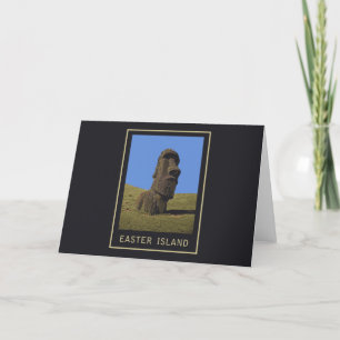 Cartes Pour Fêtes Annuelles Île de Pâques Moai