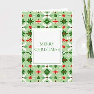 Cartes Pour Fêtes Annuelles Île scandinave Joyeux Noël (Intérieur vierge)