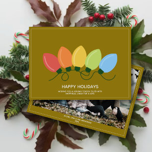 Cartes Pour Fêtes Annuelles Illuminations graphiques modernes Photo de Noël