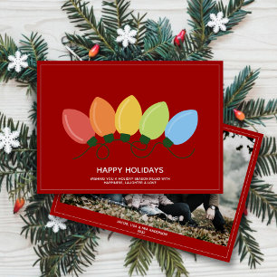 Cartes Pour Fêtes Annuelles Illuminations graphiques modernes Photo de Noël